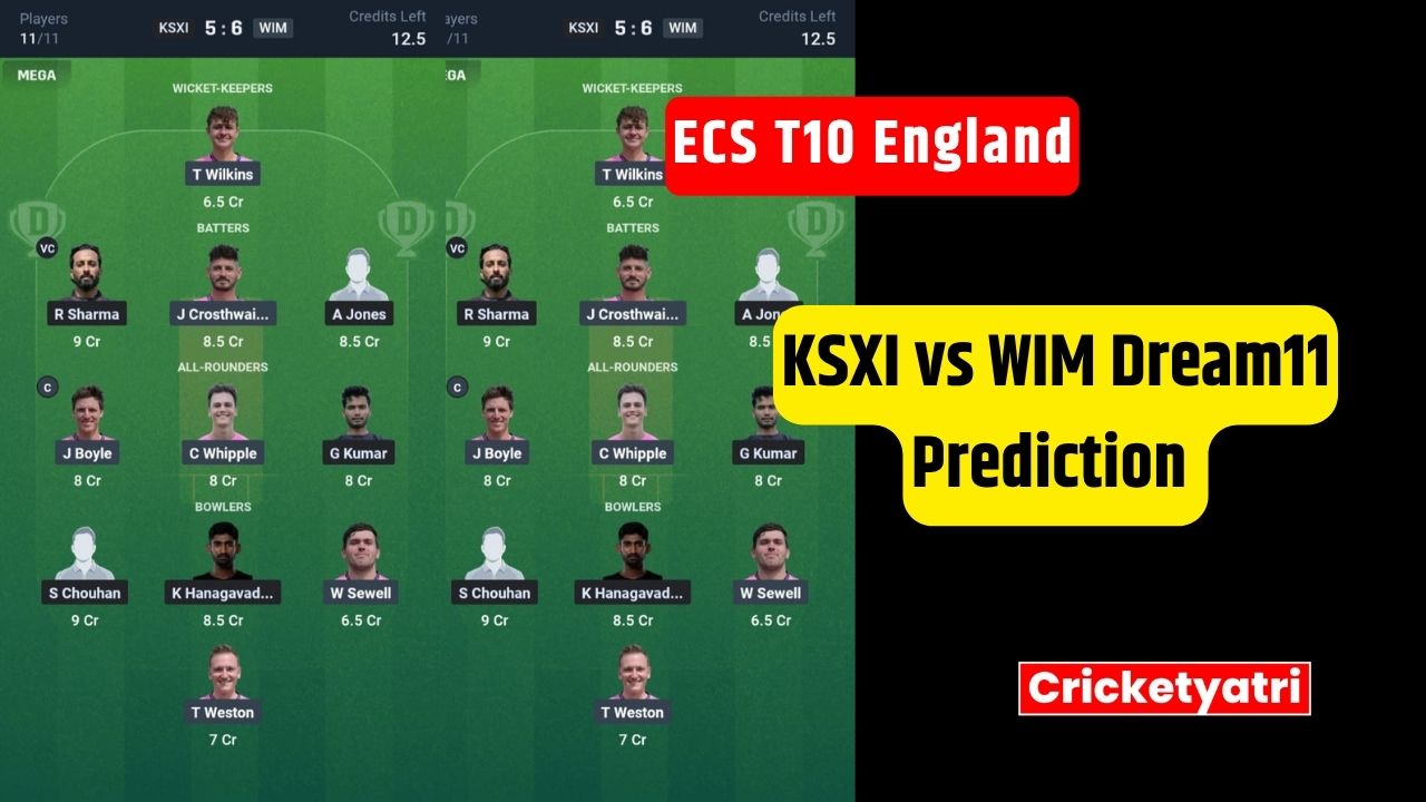 KSXI vs WIM Dream11