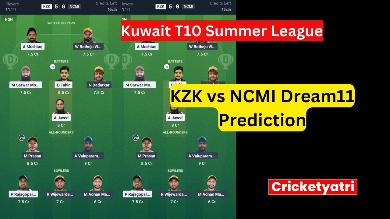 KZK vs NCMI Dream11
