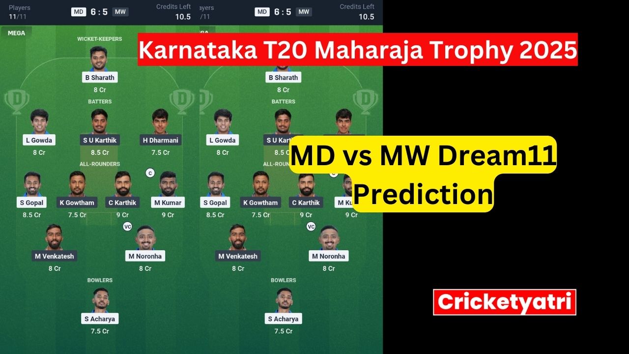 MD vs MW Dream11