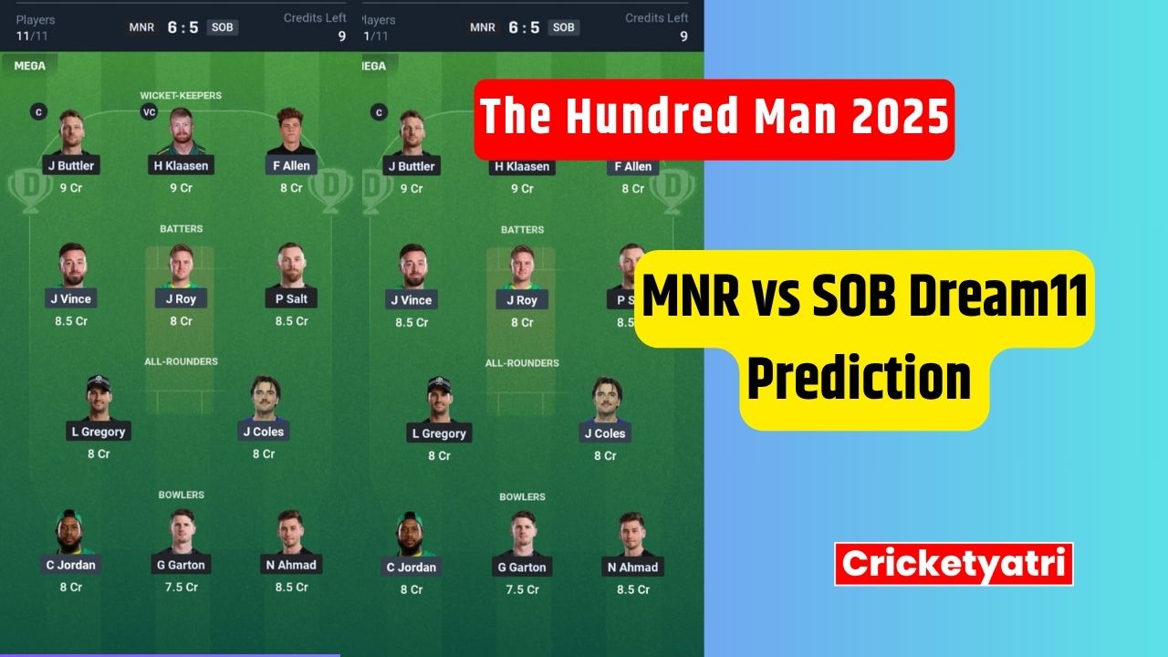 MNR vs SOB Dream11