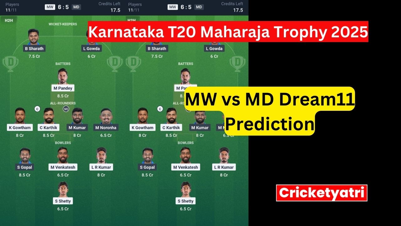 MW vs MD Dream11