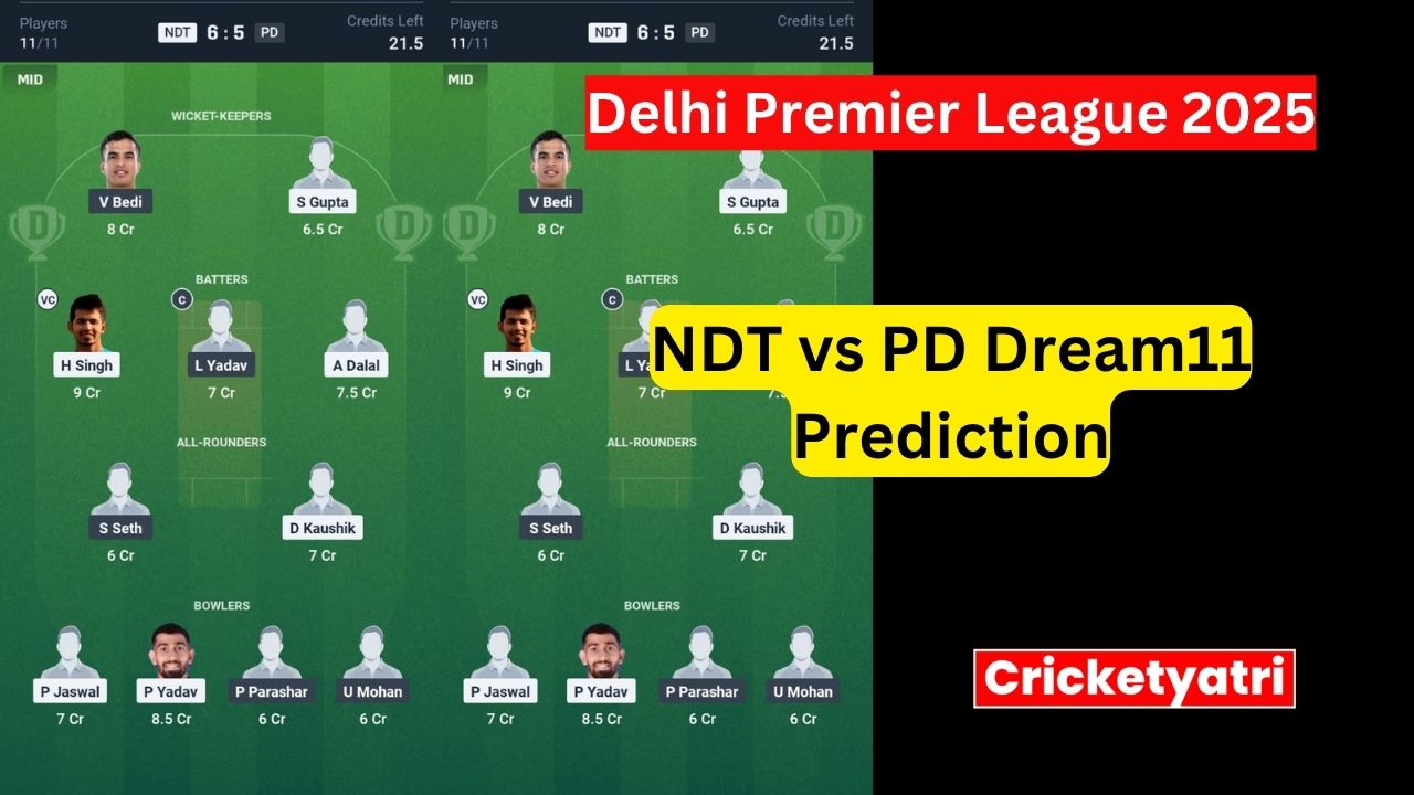 NDT vs PD Dream11