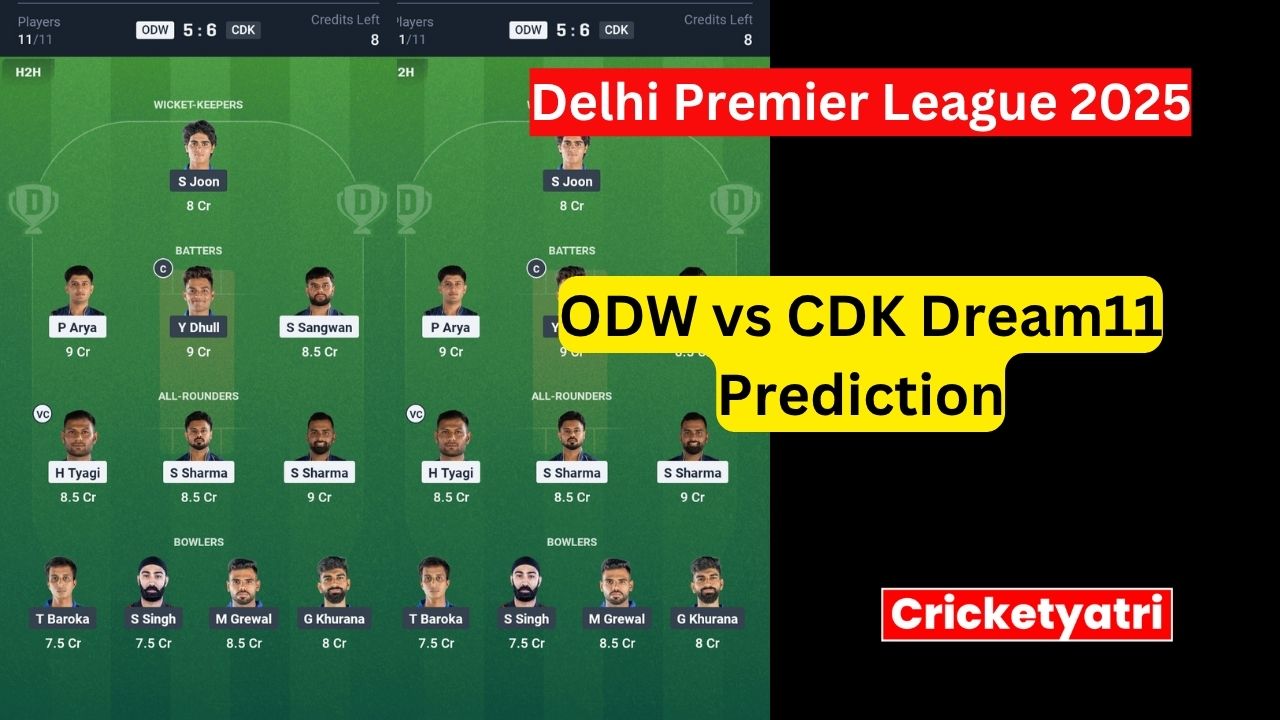 ODW vs CDK Dream11