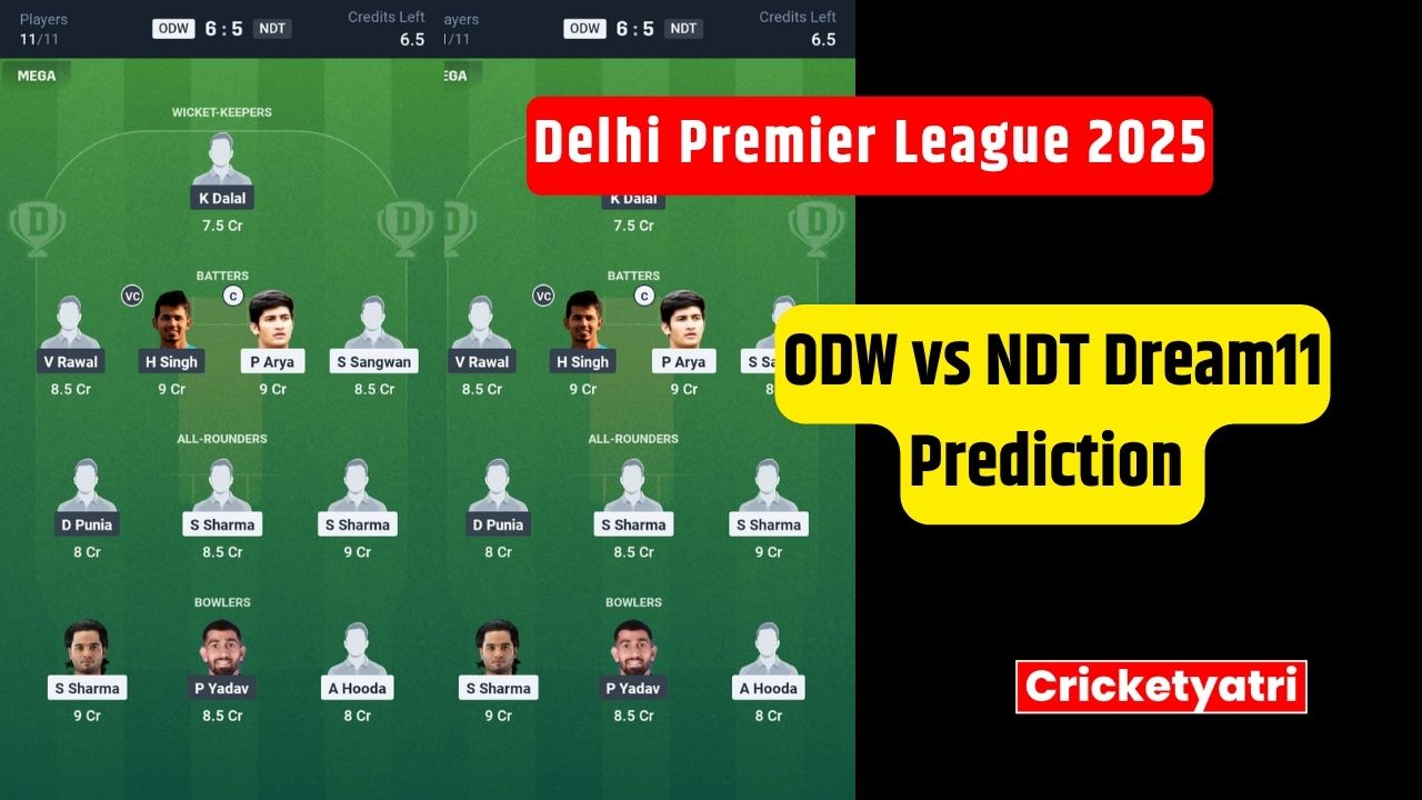 ODW vs NDT Dream11