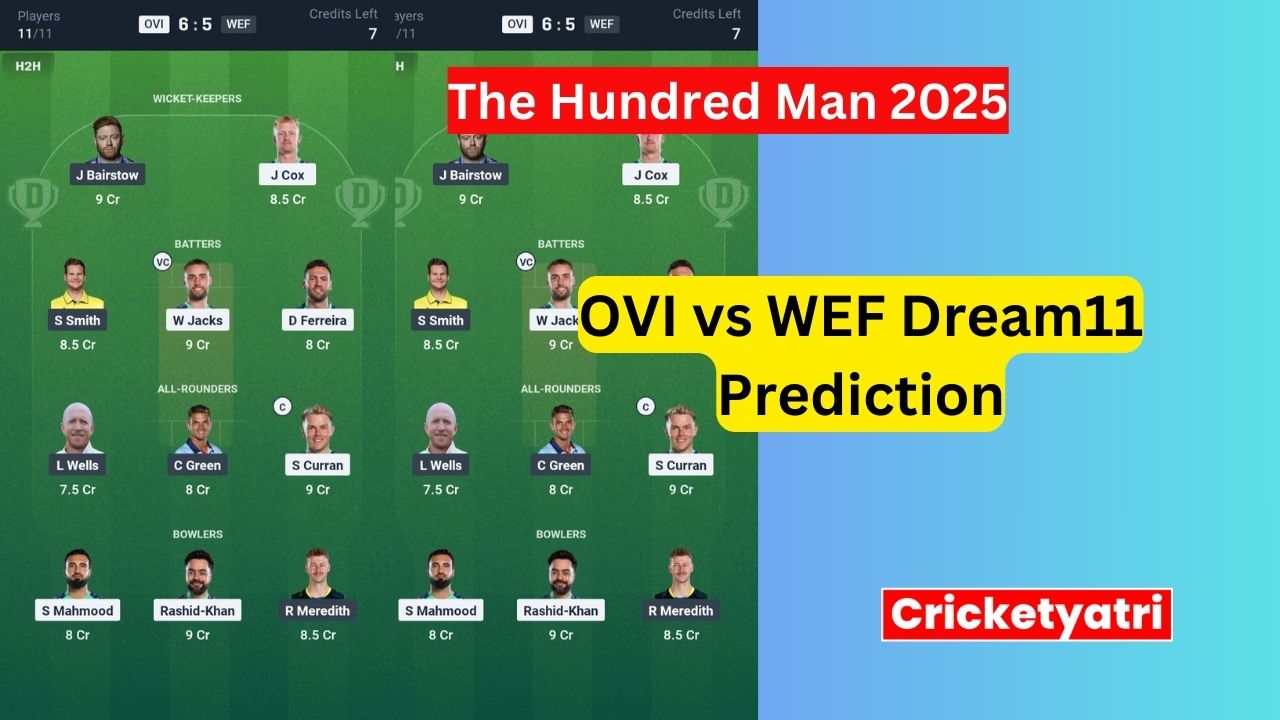 OVI vs WEF Dream11