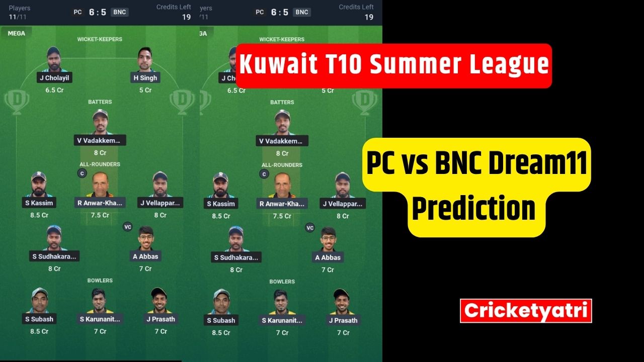 PC vs BNC Dream11