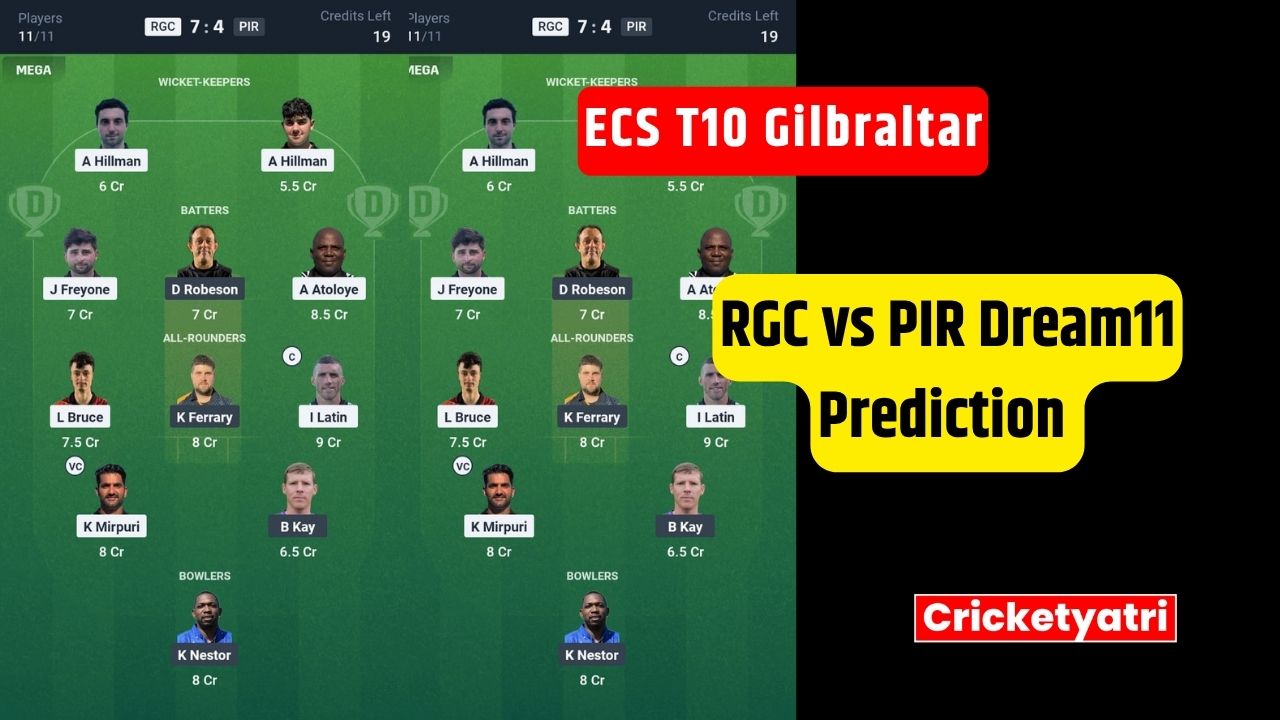 RGC vs PIR Dream11