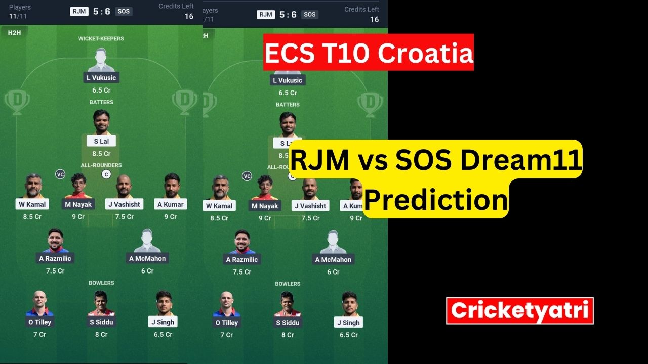 RJM vs SOS Dream11