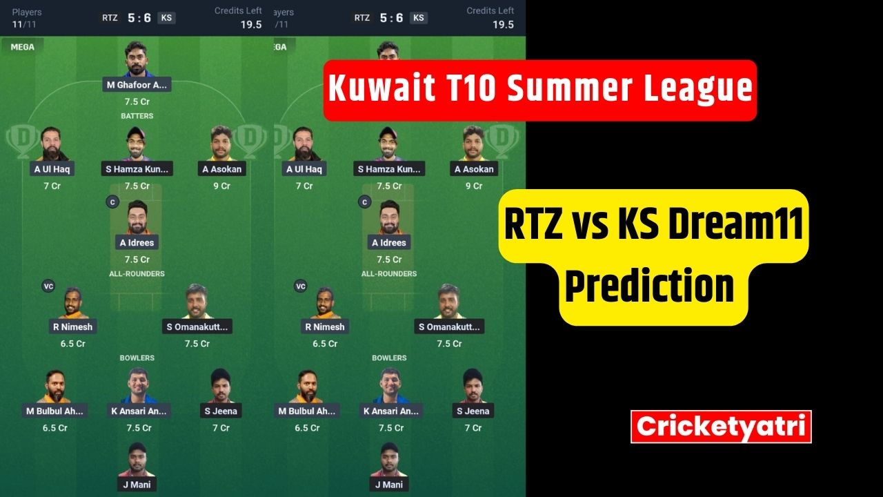 RTZ vs KS Dream11