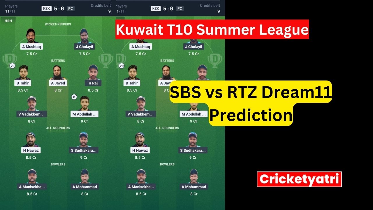 SBS vs RTZ Dream11