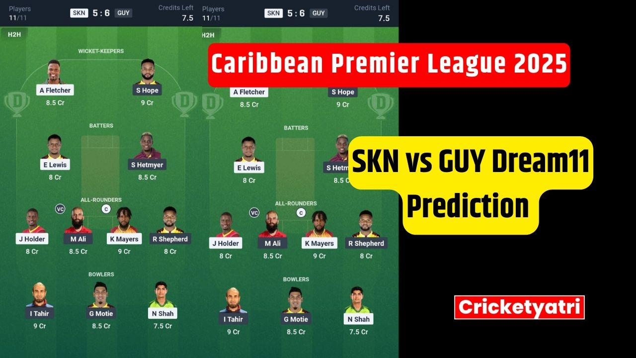 SKN vs GUY Dream11