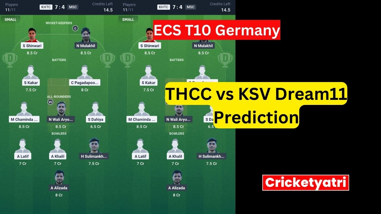 THCC vs KSV Dream11