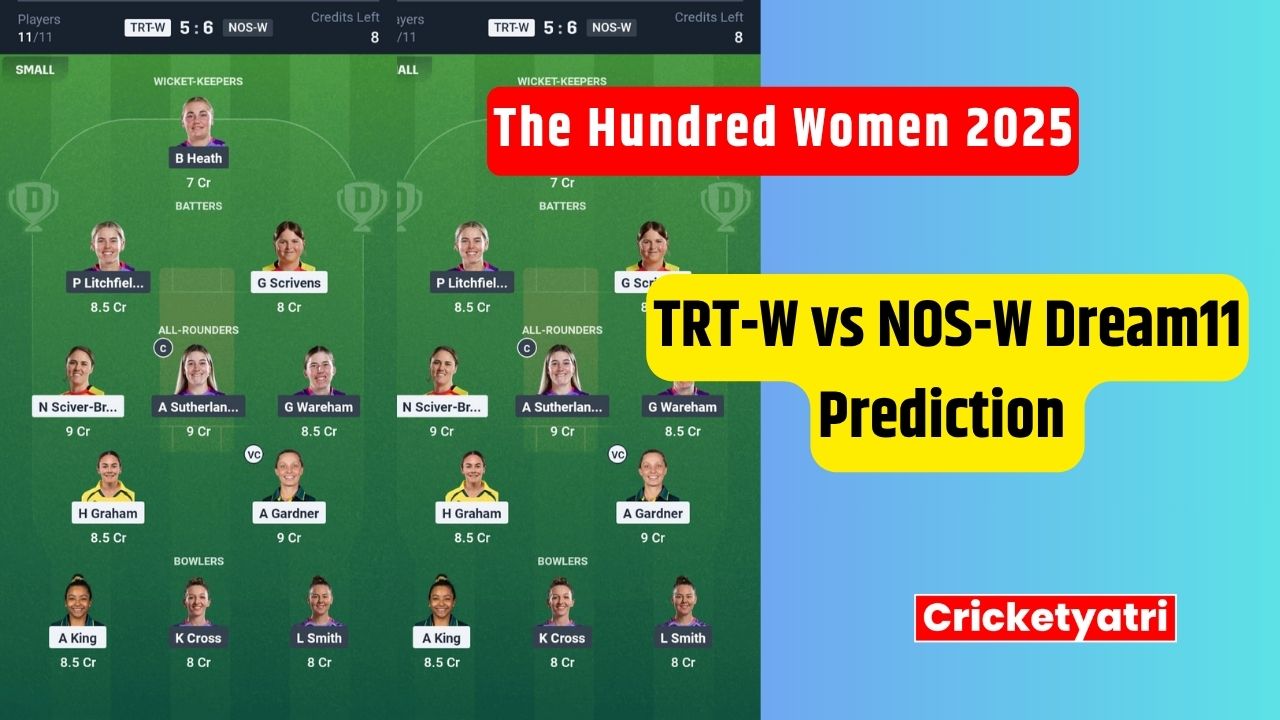 TRT-W vs NOS-W Dream11