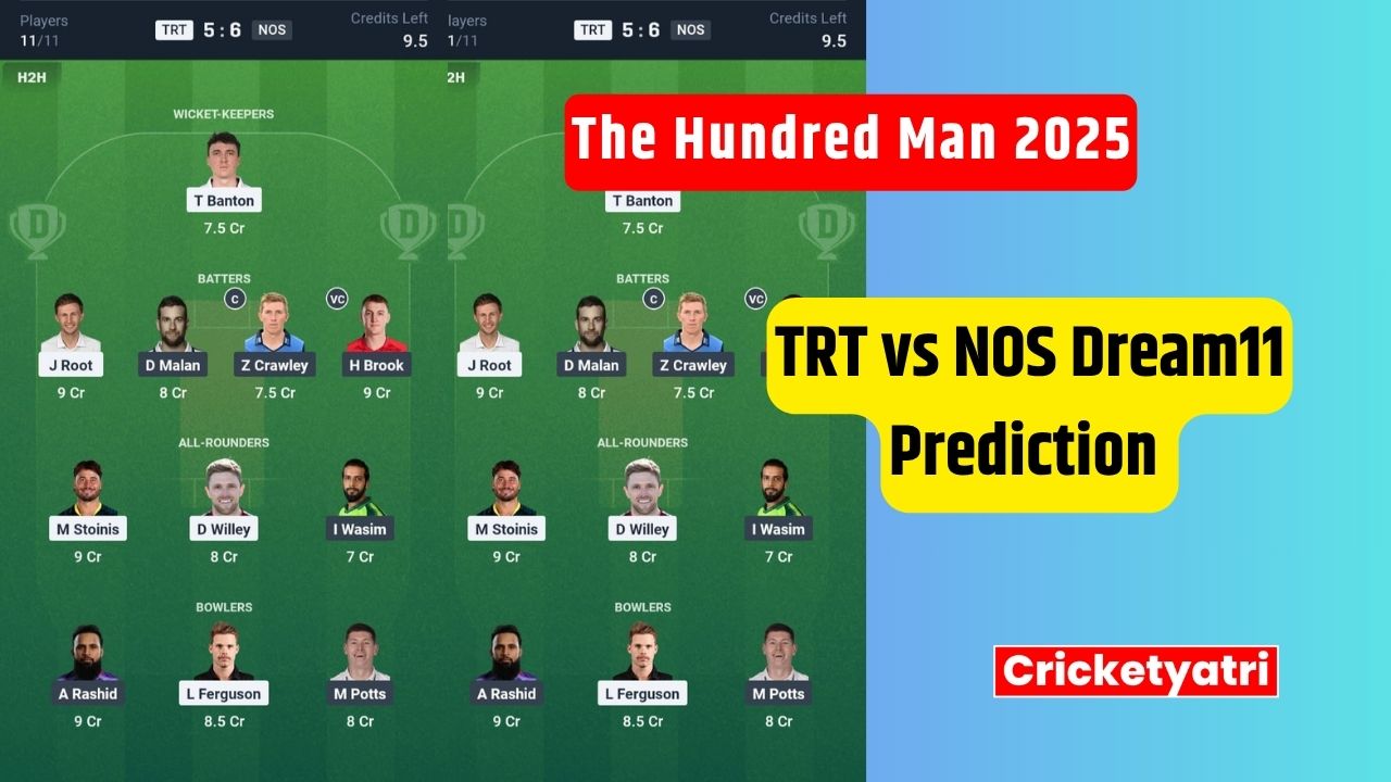 TRT vs NOS Dream11