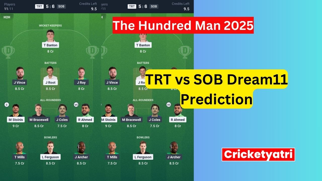 TRT vs SOB Dream11