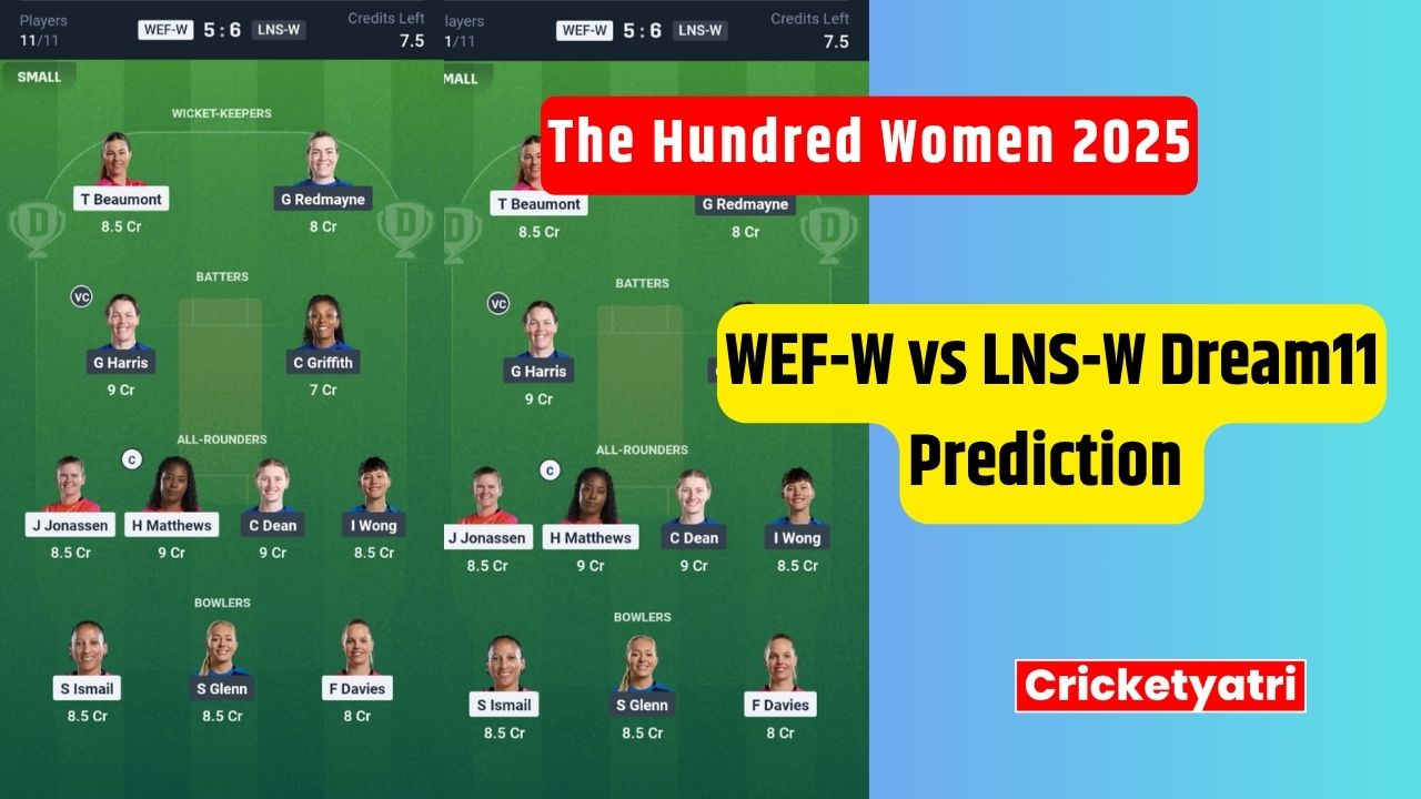 WEF-W vs LNS-W Dream11