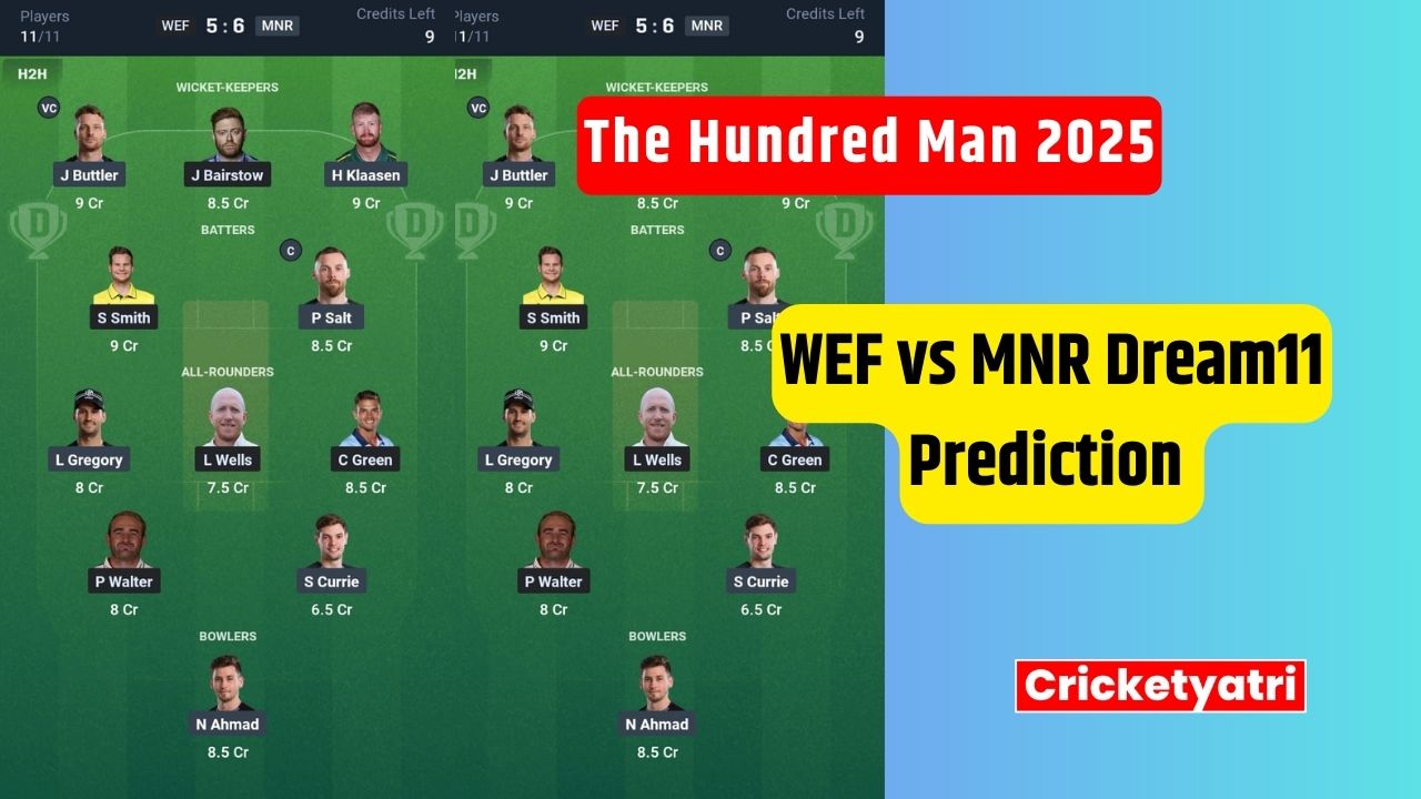 WEF vs MNR Dream11