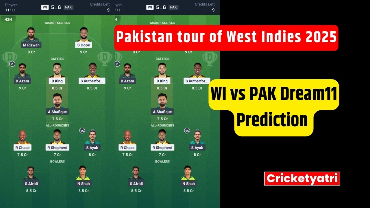 WI vs PAK Dream11