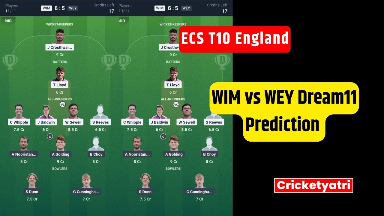 WIM vs WEY Dream11