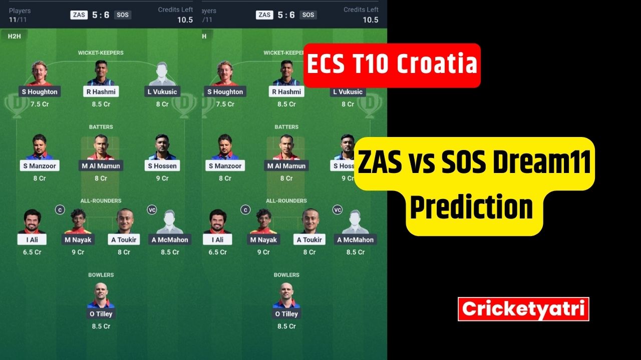 ZAS vs SOS Dream11