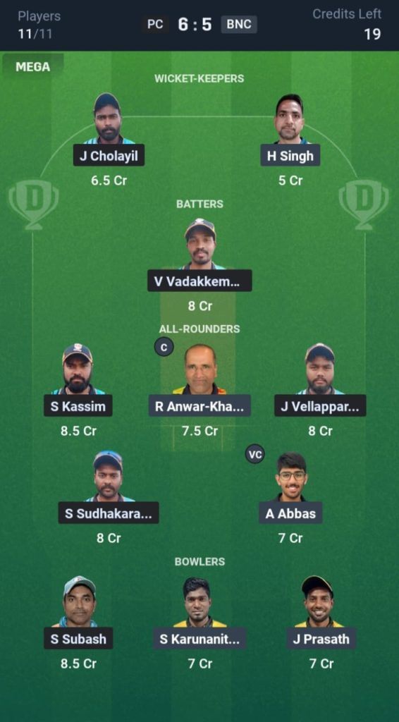 KS vs CECC Dream11