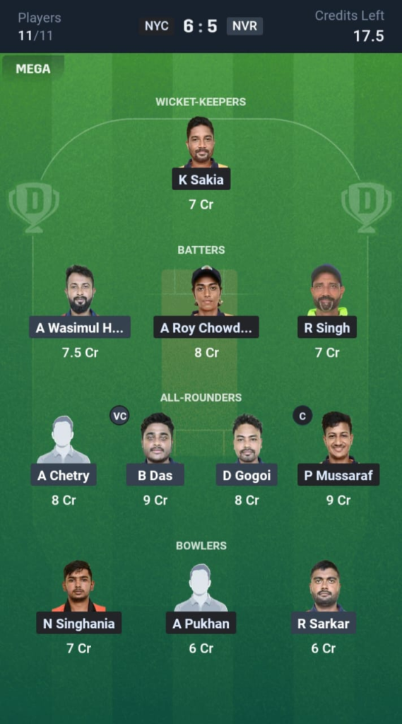 NYC vs NVR Dream11